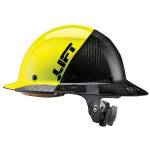 Lift Carbon Fiber Full Brim Hard Hat - Yellow/Black